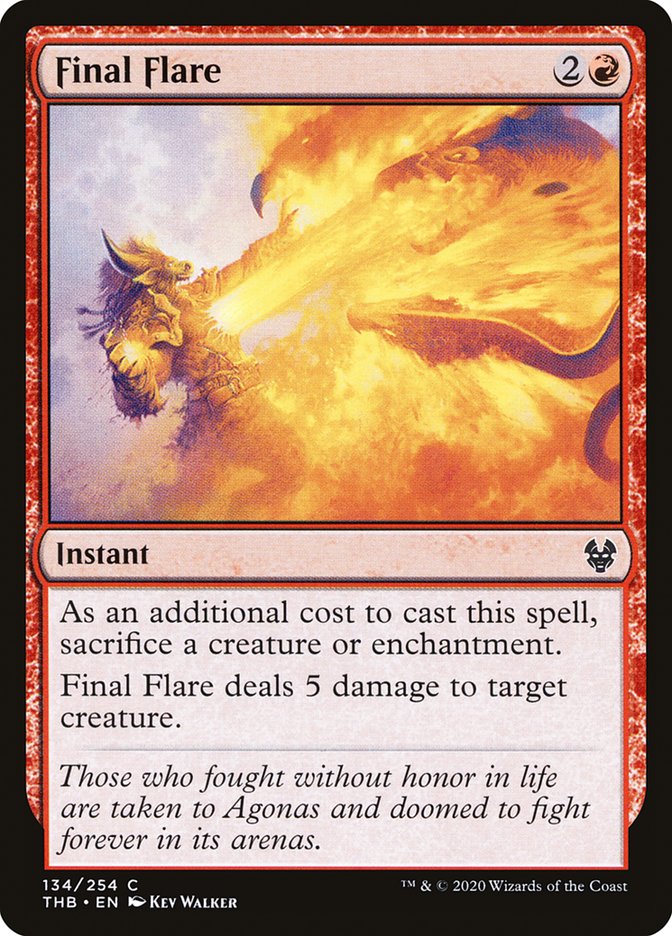 MTG Card Title: Final Flare THB/134