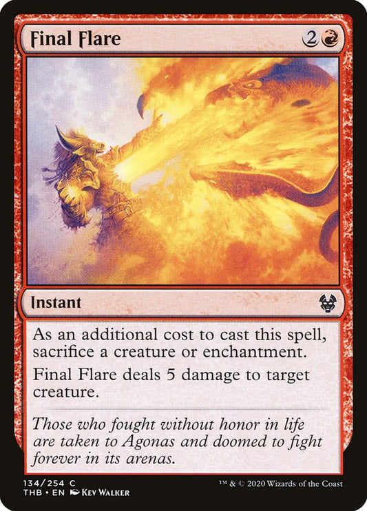 MTG Card Title: Final Flare THB/134