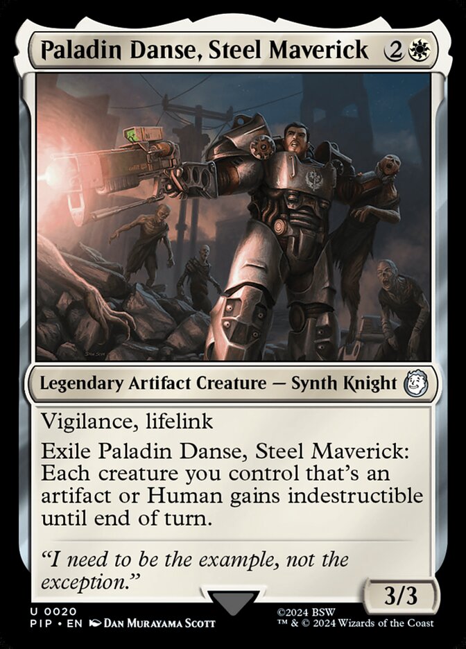 MTG Card Title: Paladin Danse, Steel Maverick PIP/20