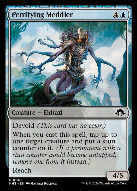 MTG Card Title: Petrifying Meddler MH3/66