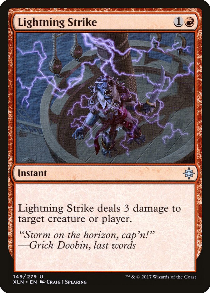 MTG Card Title: Lightning Strike XLN/149