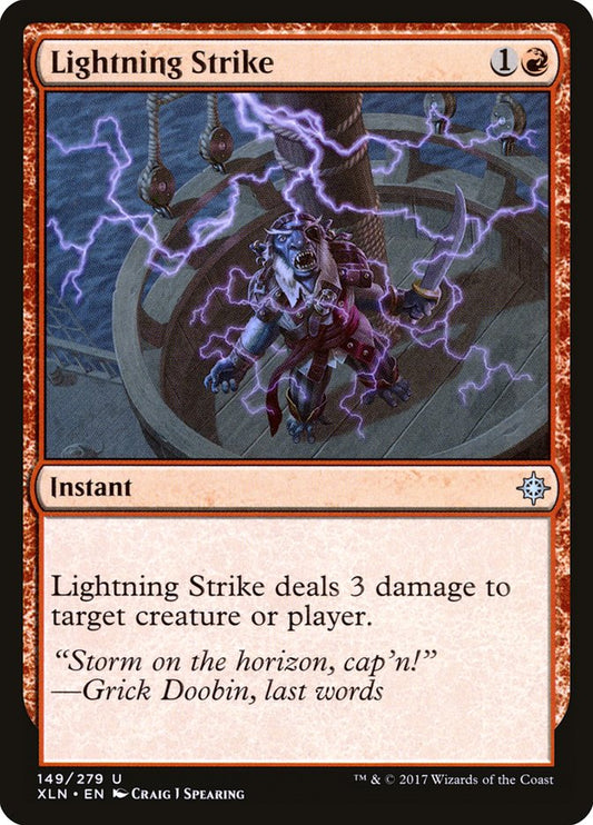MTG Card Title: Lightning Strike XLN/149