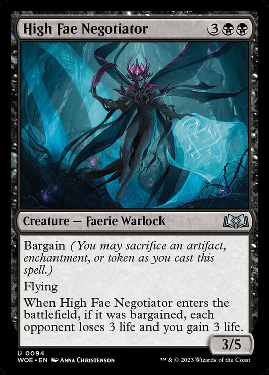 MTG Card Title: High Fae Negotiator WOE/94