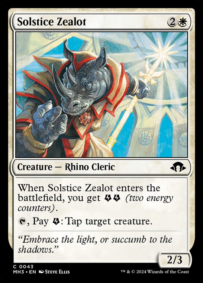 MTG Card Title: Solstice Zealot MH3/43