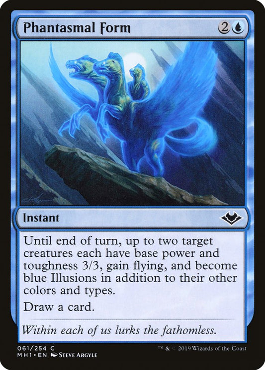 MTG Card Title: Phantasmal Form MH1/61