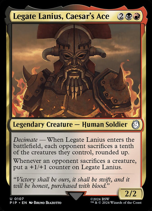 MTG Card Title: Legate Lanius, Caesar's Ace PIP/107