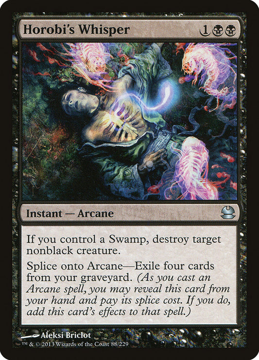 MTG Card Title: Horobi's Whisper MMA/88