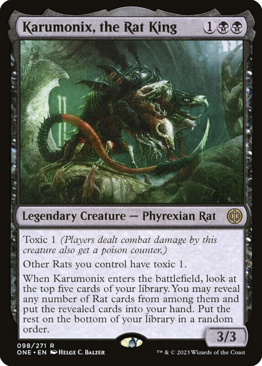 MTG Card Title: Karumonix, the Rat King ONE/98