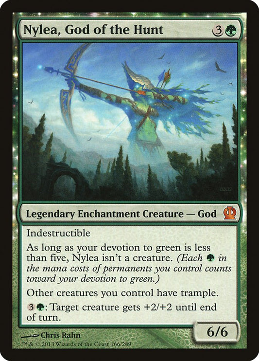 MTG Card Title: Nylea, God of the Hunt THS/166