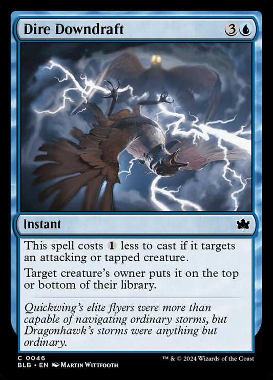 MTG Card Title: Dire Downdraft BLB/46