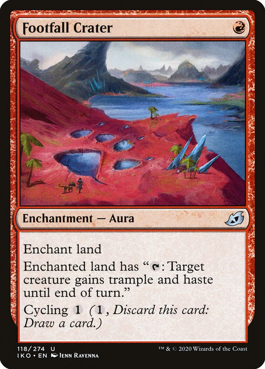 MTG Card Title: Footfall Crater IKO/118