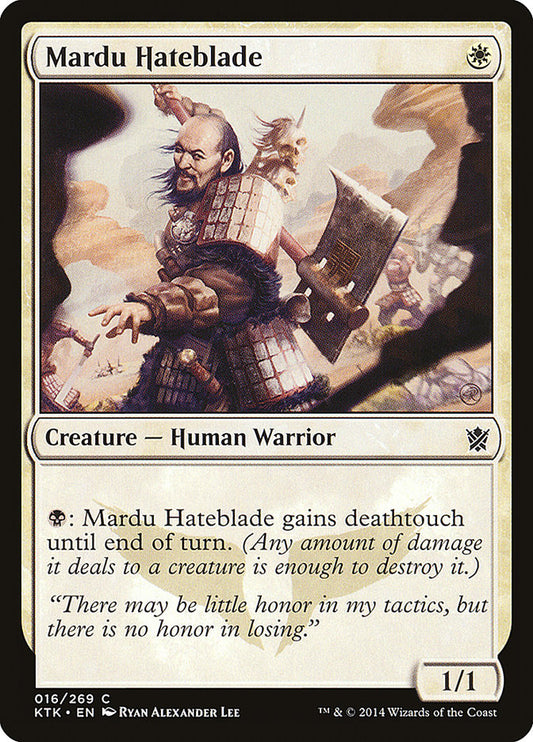 MTG Card Title: Mardu Hateblade KTK/16