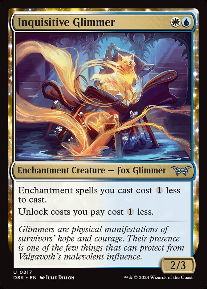 MTG Card Title: Inquisitive Glimmer DSK/217