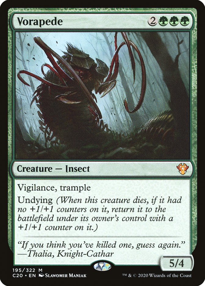 MTG Card Title: Vorapede C20/195