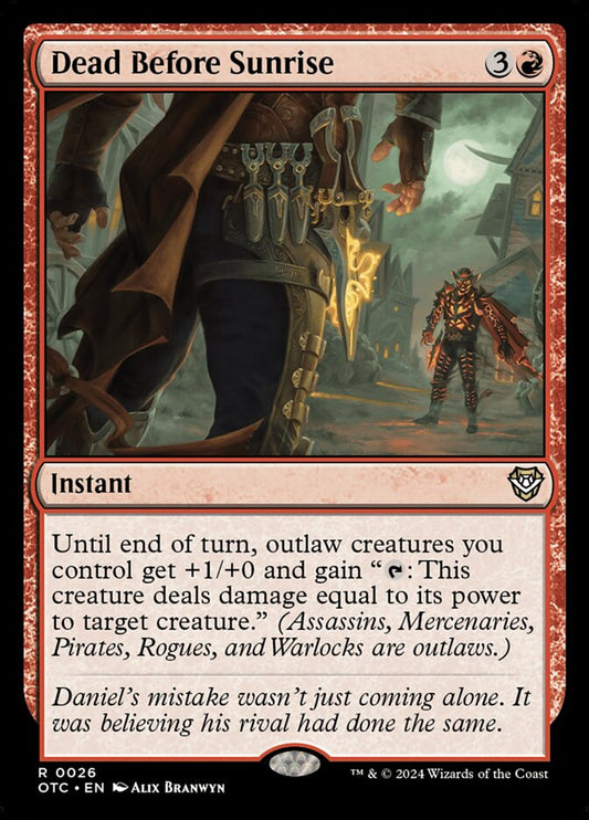 MTG Card Title: Dead Before Sunrise OTC/26