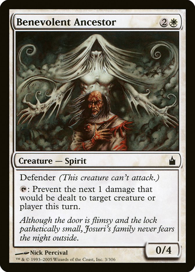 MTG Card Title: Benevolent Ancestor RAV/3