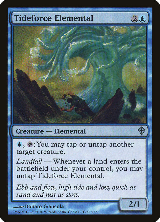 MTG Card Title: Tideforce Elemental WWK/41