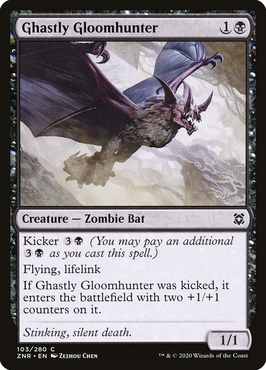 MTG Card Title: Ghastly Gloomhunter ZNR/103