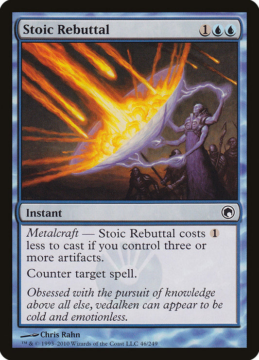 MTG Card Title: Stoic Rebuttal SOM/46