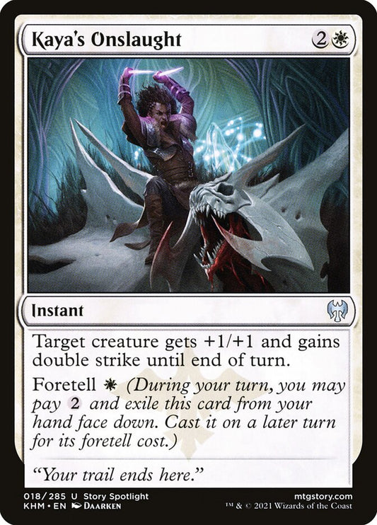 MTG Card Title: Kaya's Onslaught KHM/18