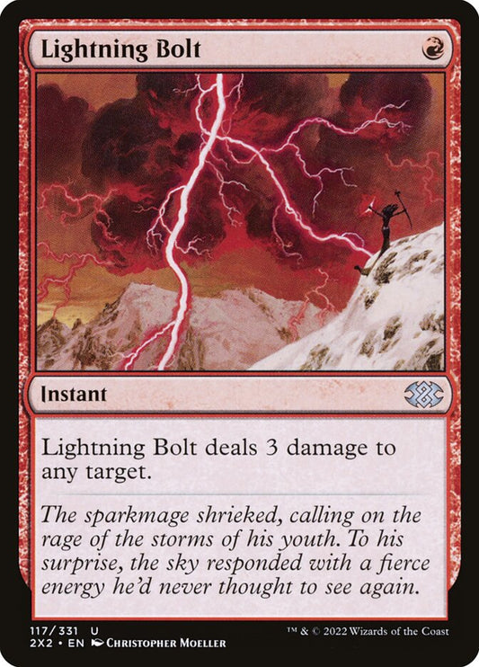 MTG Card Title: Lightning Bolt 2X2/117