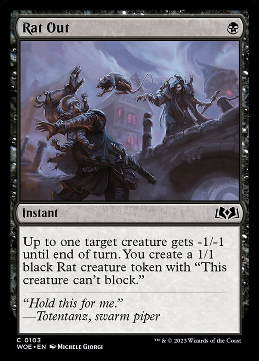 MTG Card Title: Rat Out WOE/103