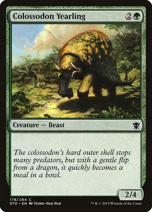 MTG Card Title: Colossodon Yearling DTK/178