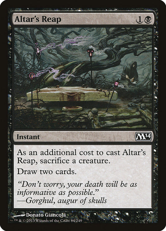 MTG Card Title: Altar's Reap M14/84