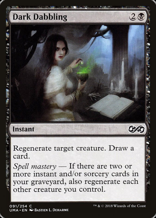 MTG Card Title: Dark Dabbling UMA/91