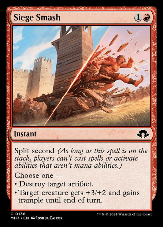 MTG Card Title: Siege Smash MH3/136