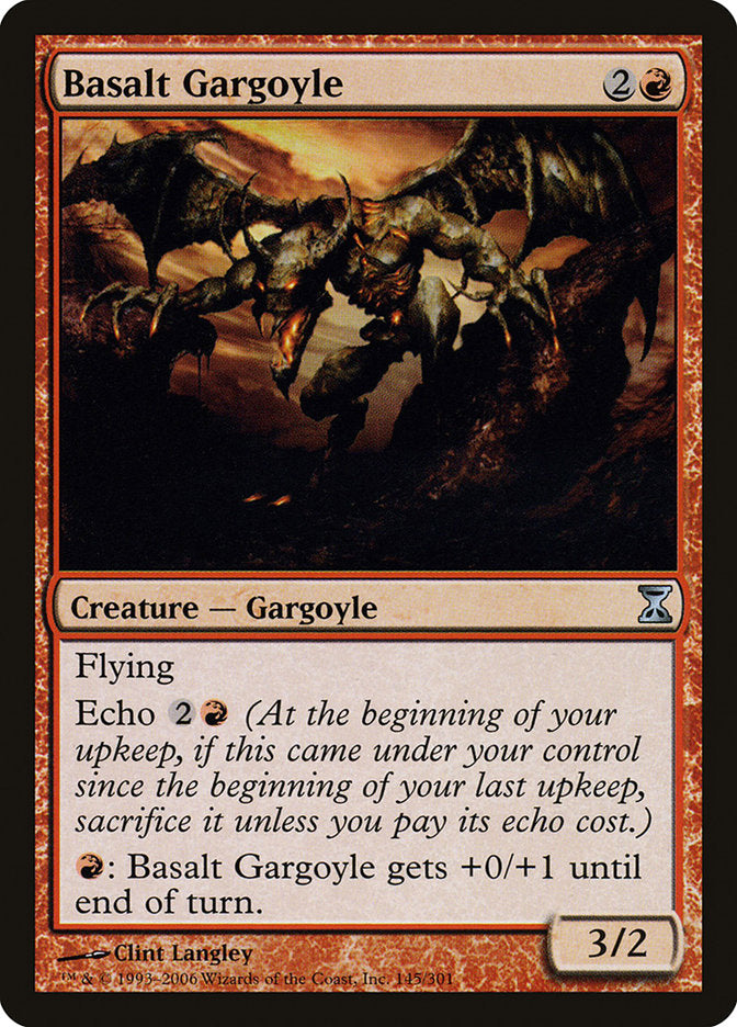 MTG Card Title: Basalt Gargoyle TSP/145