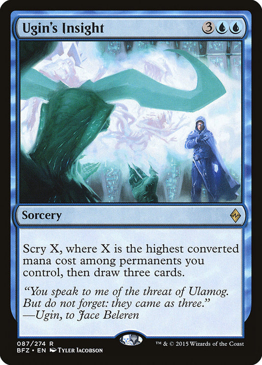 MTG Card Title: Ugin's Insight BFZ/87