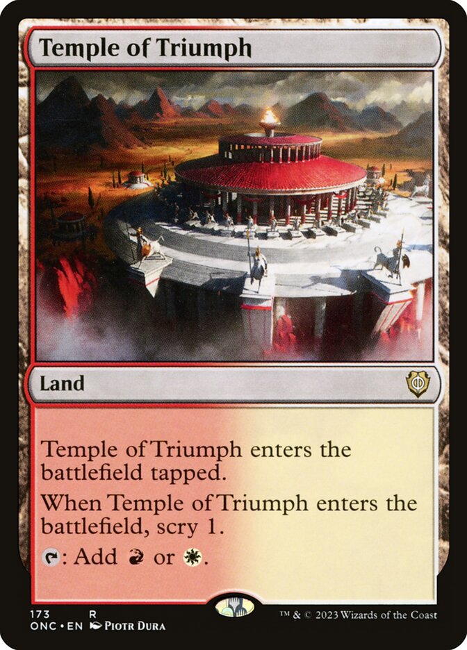 MTG Card Title: Temple of Triumph ONC/173