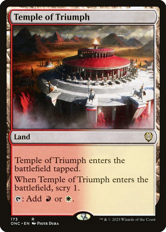 MTG Card Title: Temple of Triumph ONC/173