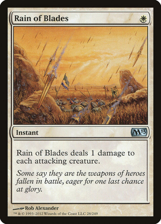 MTG Card Title: Rain of Blades M13/28