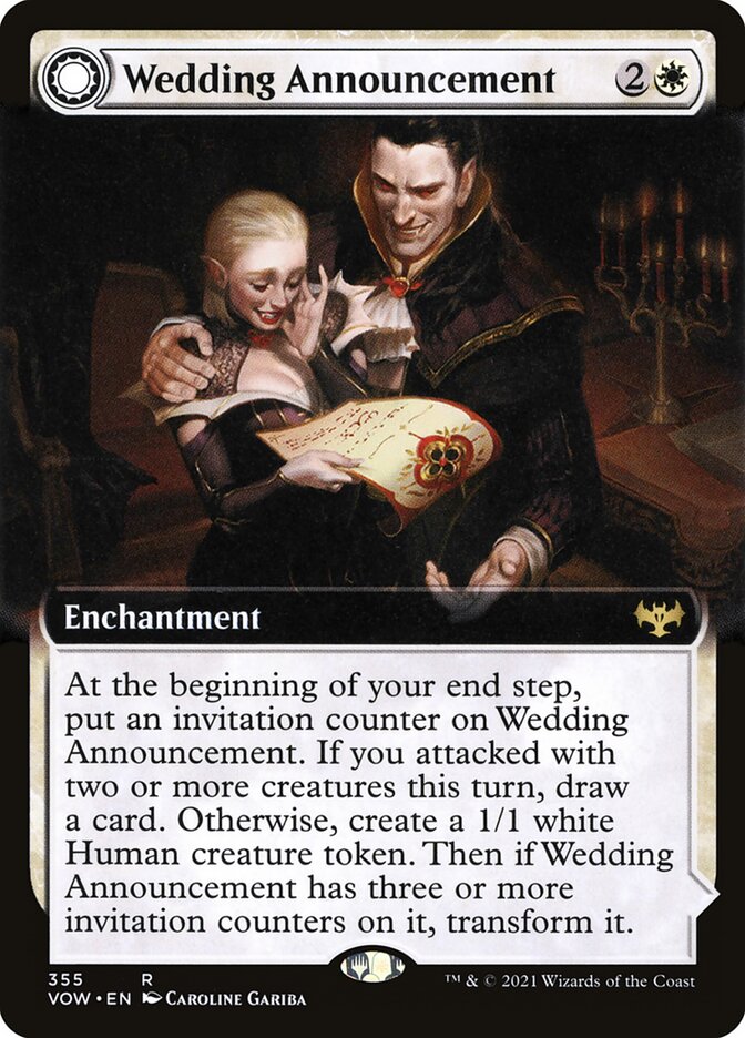 MTG Card Title: Wedding Announcement // Wedding Festivity VOW/355