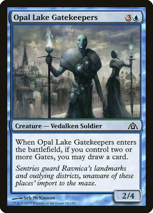 MTG Card Title: Opal Lake Gatekeepers DGM/16