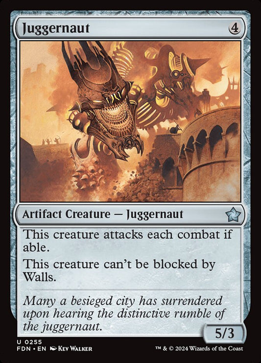 MTG Card Title: Juggernaut FDN/255