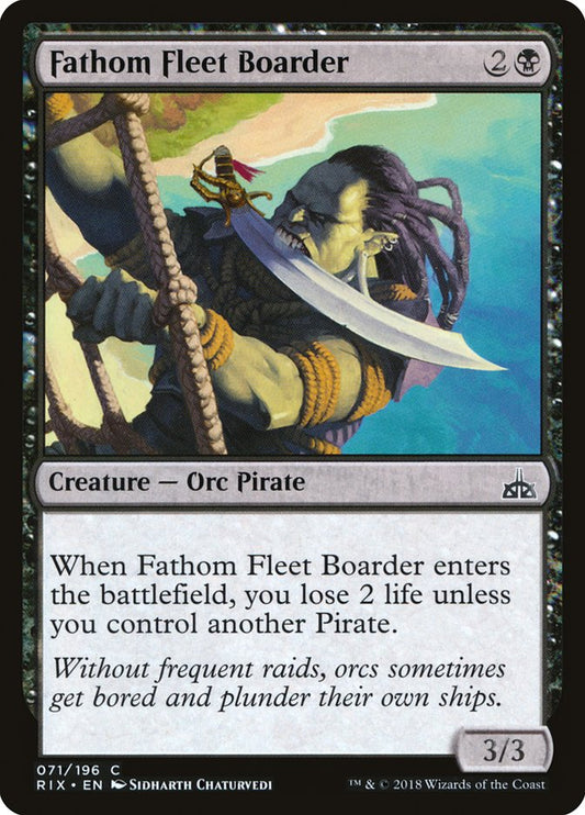 MTG Card Title: Fathom Fleet Boarder RIX/71