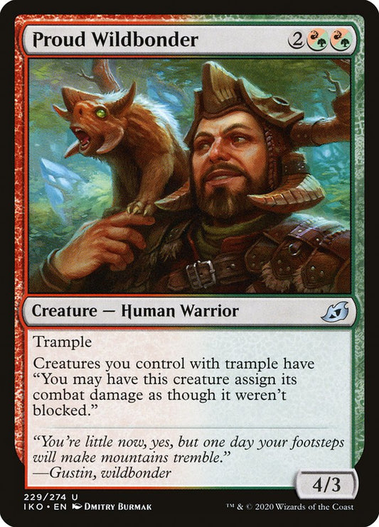 MTG Card Title: Proud Wildbonder IKO/229