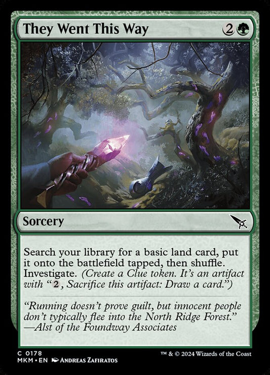 MTG Card Title: They Went This Way MKM/178