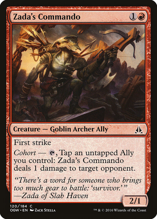 MTG Card Title: Zada's Commando OGW/120
