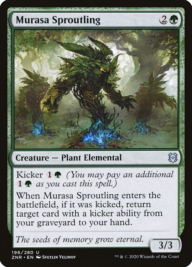 MTG Card Title: Murasa Sproutling ZNR/196