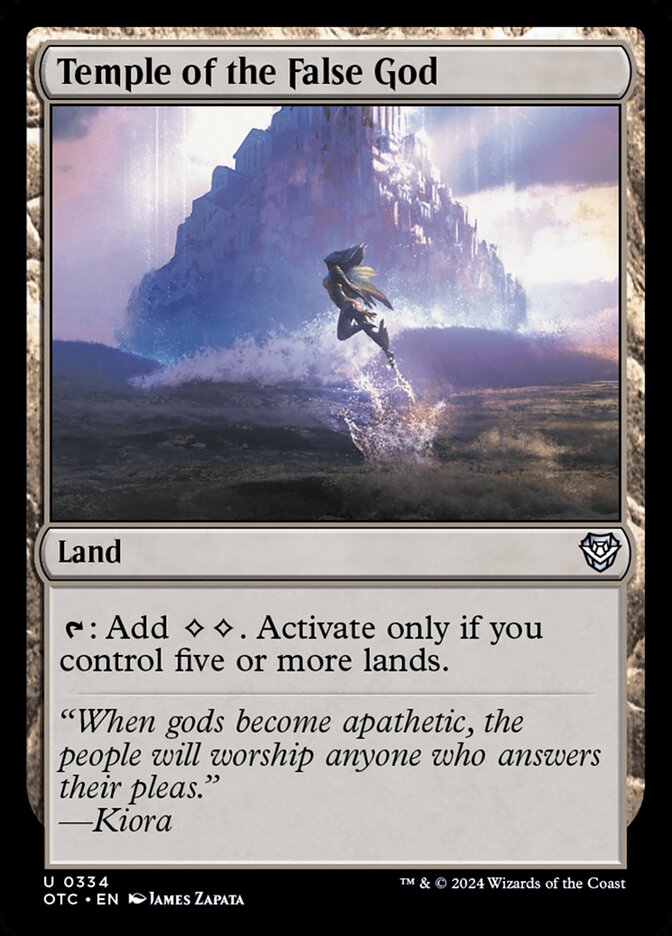 MTG Card Title: Temple of the False God OTC/334