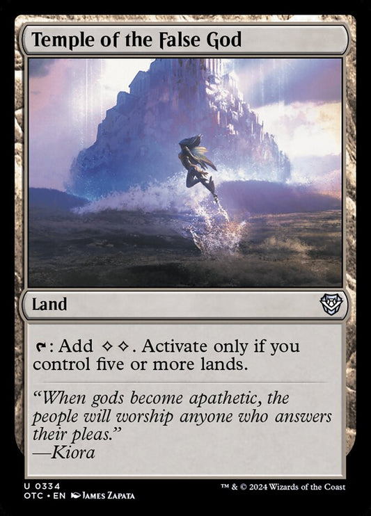 MTG Card Title: Temple of the False God OTC/334
