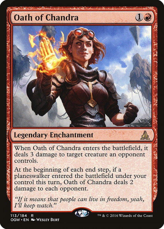 MTG Card Title: Oath of Chandra OGW/113
