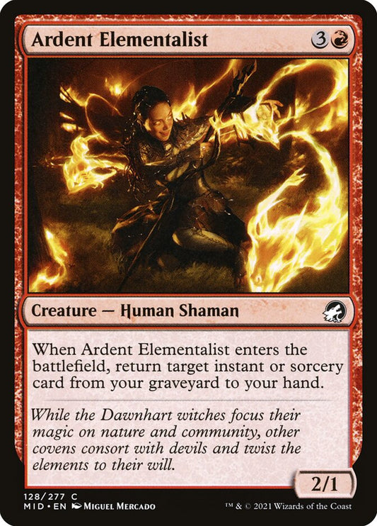 MTG Card Title: Ardent Elementalist MID/128
