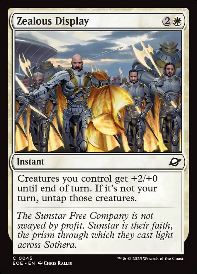 MTG Card Title: Zealous Display EOE/45