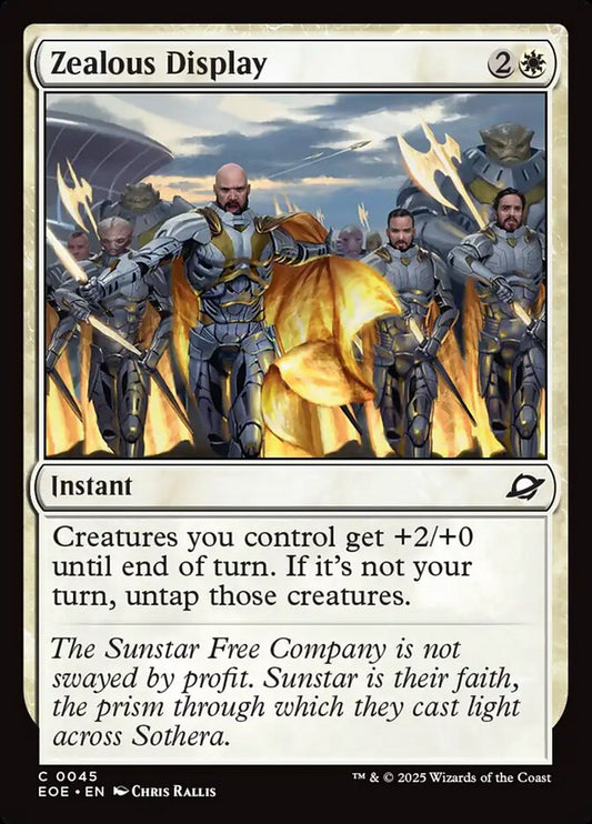 MTG Card Title: Zealous Display EOE/45