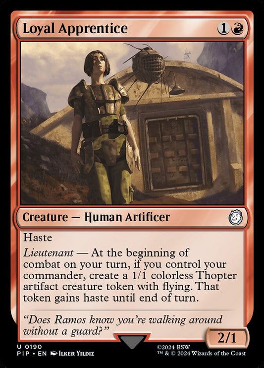 MTG Card Title: Loyal Apprentice PIP/190